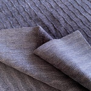 Chenille Fabric Bark Wrinkles Jacquard Polyester Fabric For Pants插图2