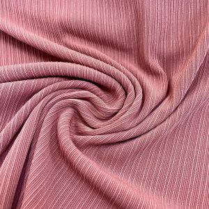 240gsm Silk Cotton Pleated Strip Women Clothing Fabric For Dress插图