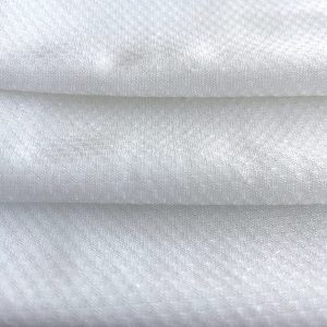 100% Polyester Plaid Design Knitted Fabric Off White Color For Garment插图2