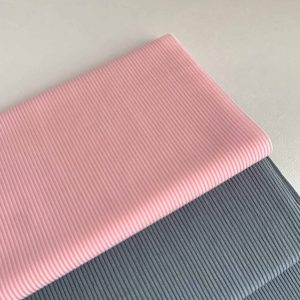 95% Polyester 5%Spandex Plain Dyed Color 2×2 Rib Knit Fabric With FDY Yarn插图