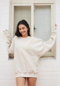 CVC Terry Knitted Hoodies Fabric No Shrink For Garment Supply插图4