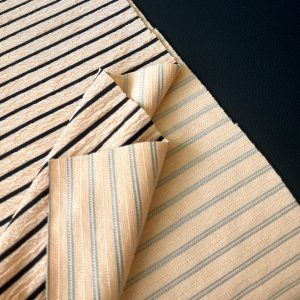 Knit Spandex Fabric With Black Strip Design For Dress Garment插图3