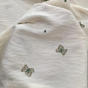 Woven Print 100% Polyester Fabric Cloud Cotton For Pajamas插图3